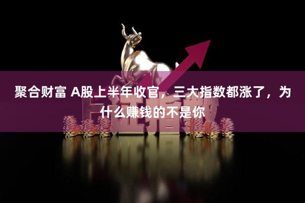 聚合财富 A股上半年收官，三大指数都涨了，为什么赚钱的不是你