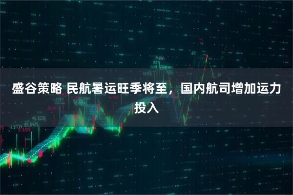 盛谷策略 民航暑运旺季将至，国内航司增加运力投入