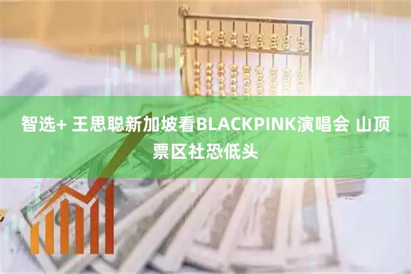智选+ 王思聪新加坡看BLACKPINK演唱会 山顶票区社恐低头