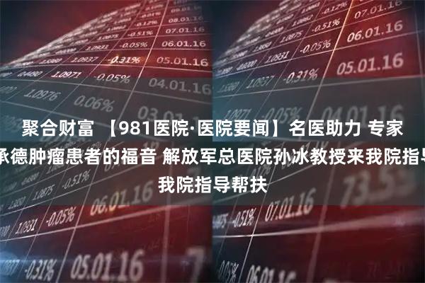 聚合财富 【981医院·医院要闻】名医助力 专家亲诊 承德肿瘤患者的福音 解放军总医院孙冰教授来我院指导帮扶