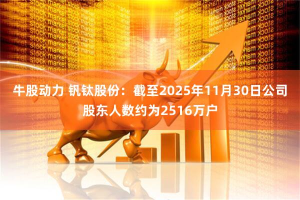 牛股动力 钒钛股份：截至2025年11月30日公司股东人数约为2516万户